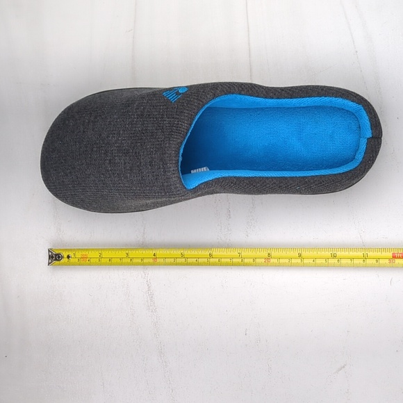 RockDove Men's Original Two-Tone Memory Foam Slipper Dark Gray/Blue sz 9-10(M) - Picture 8 of 10